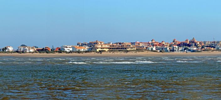 Isla Cristina, aan de Spaanse kant van de monding van de Guardiana