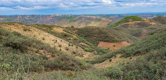 UItzicht naar het noorden.