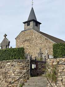 De kerk in La Gleize