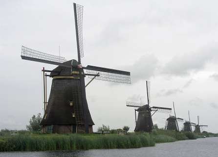 De molens bij Kinderdijk