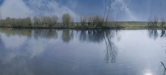 De Linge vanaf het landgoed Mariënwaard
