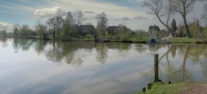 Het veer bij Enspijk vanaf het landgoed Mariënwaard