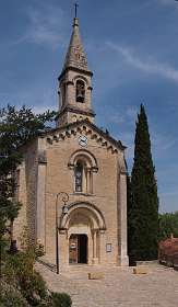 22: Cascades_de_Ceze_120510_19<br>De onderste kerk in La Roque sur Cèze