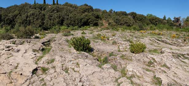 12: Ceze_130506_1029PF360-2_org<br>360 graden panorama van de Cascades du Sautadet bij La Roque sur-Cèze in 2013