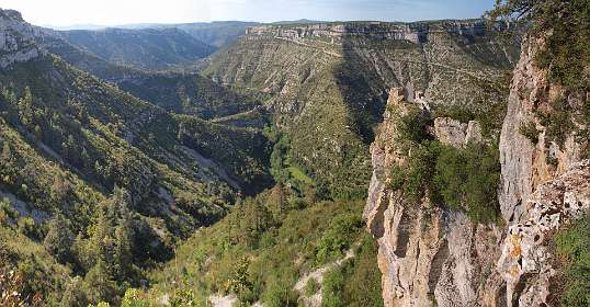 3: Navacelles_120519_02<br>Uitzicht in de richting van St-Maurice-Navacelles