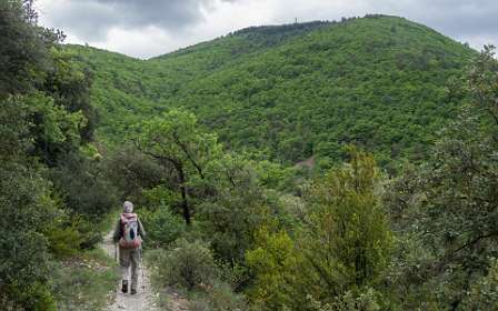 6: 160523-112113_Nyons<br>Iets links van het midden: Col de la Croix waar we naar toe gaan.