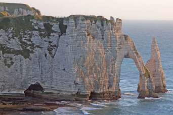 De zuidkust van Étretat