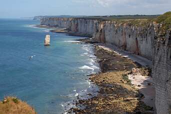 De noordkust van Étretat
