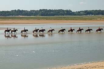 De noordkant van de baai van de Somme