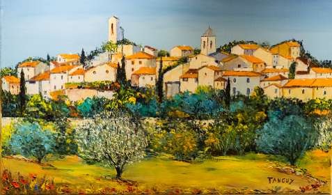 16: 160601-150318_Lourmalin<br>Tourmalin geschilderd door een plaatselijke kunstenares