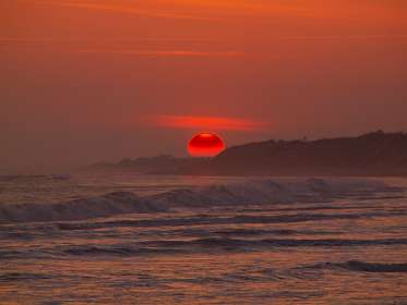 72: 10 18 05_0811<br>Zonsondergang bij Le Bois Plage en Ré