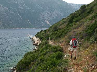 Opweg naar de Ag. Andreas