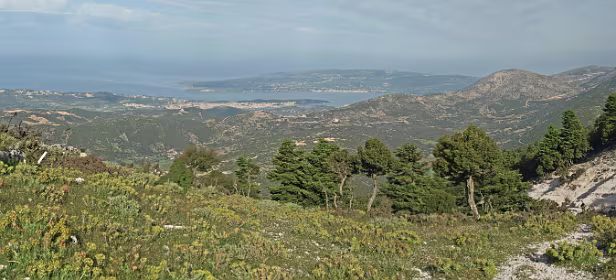 Panorama in de richting van Argostoli