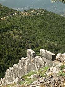 Oude muur van de Acropolis