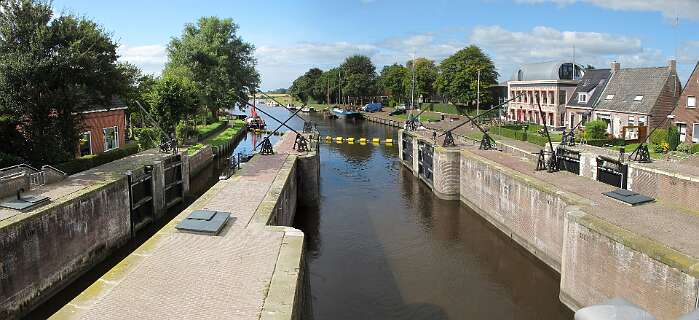 Dokkumerdiep bij Dokkumer Nieuwe Zijlen