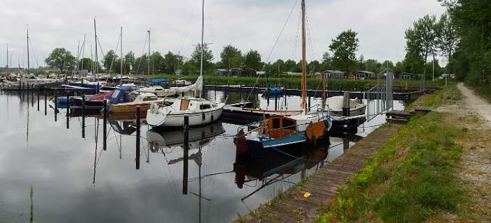 De haven van Camping Lauwersoog