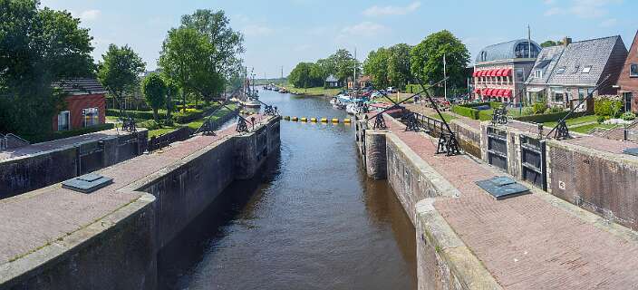 Dokkemerdiep bij Dokkumer Nieuwe Zijlen