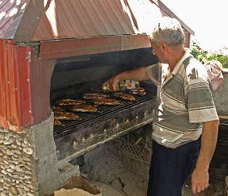 Onze forel wordt klaargemaakt
