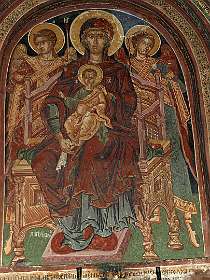 Fresco's in het klooster