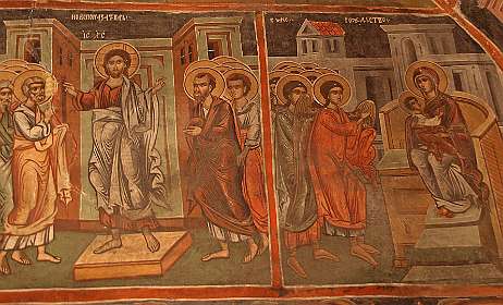 Fresco's in het klooster