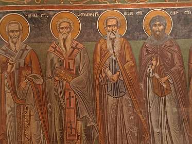 Fresco's in het klooster