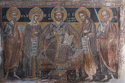 Fresco's in het klooster