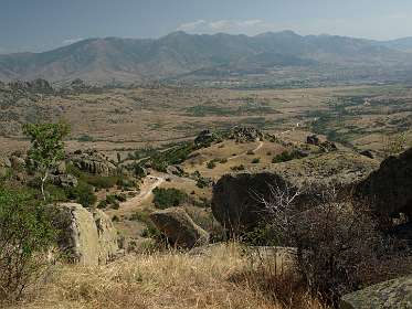 In de verte de stad Prilep