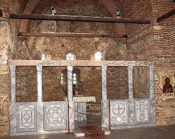 In de kerk in Vodoca