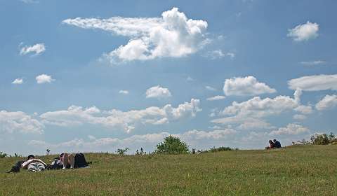 Lunchpause op de top