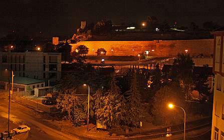 Uitzicht vanuit hotel op de vesting