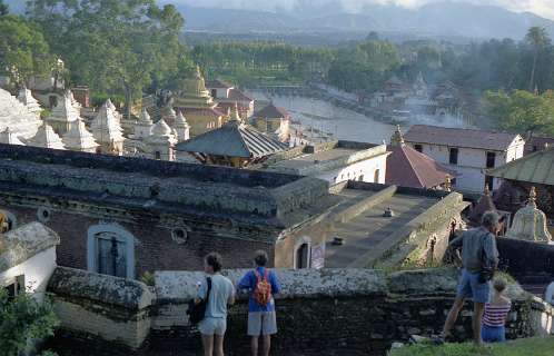 De heilige rivier de Baomati
