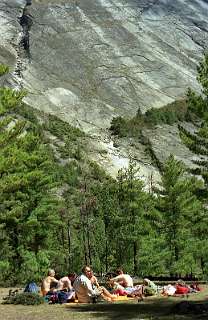 Lunch plek bij doofstomme thee verkoper