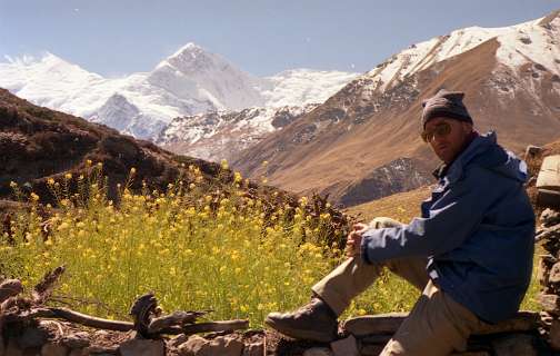 In Letdar met uizicht op de Annapurna III