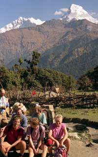 Bij het theehuis vlak voor Ghorapani