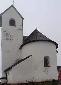 Het kerkje op de top van de Hohe Salve