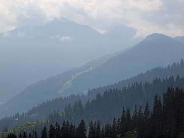 De Hirzegg alm waar we eergisteren waren