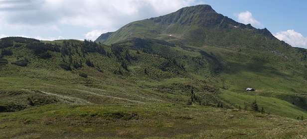 De Brechhorn, met links het pad