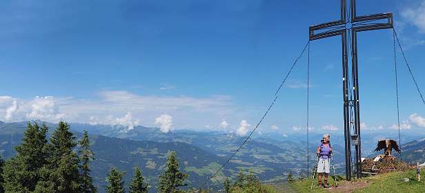 360º panorama vanaf de Guggenkögele (1886m).