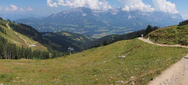 Via de Panoramaweg op weg naar Hartkaiser