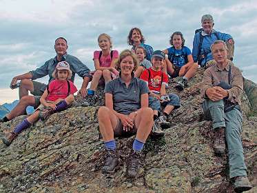 Lotte;Cees;Jacky;Karen;Noraly;Frank;André;Sandrine;Hetty<br>De gehele famile minus de fotograaf Edwin