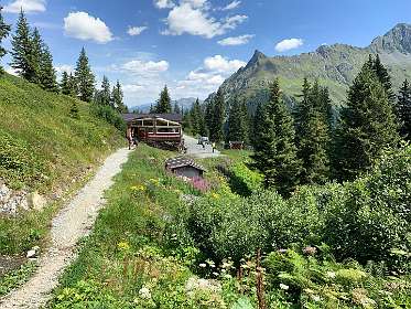 Lunch in de Obwaldhütte