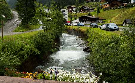 De Suggadinbach die door Gargellen loopt