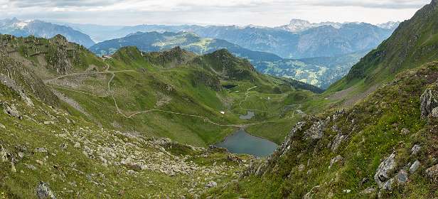 Hier liepen we gisteren