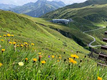 De Grassjochbahn, waar we begonnen.