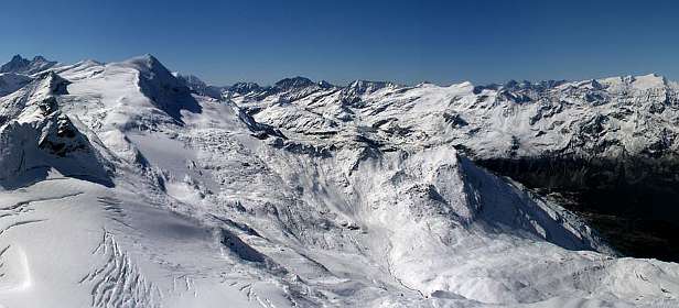 Gr. Glockner panorama vanaf Kitzsteinhorn kansel