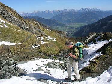 Enzingerweg, in de achtergrond Kaprun