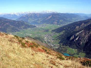 Zicht op Kaprun vanaf Schoppachhöhe