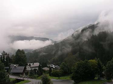 Uitzicht vanaf ons balkon