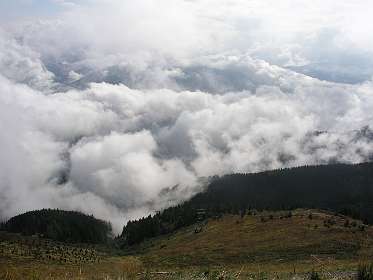 Met zwaar weer op weg naar de Sonnalm