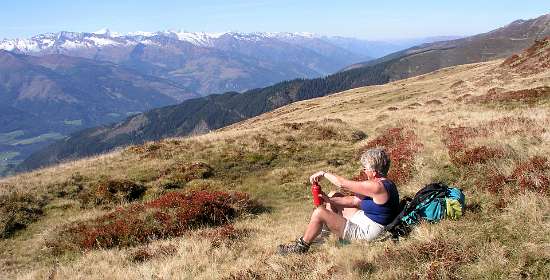 Zicht van de Maurerkogel helling op de Gr. Venediger